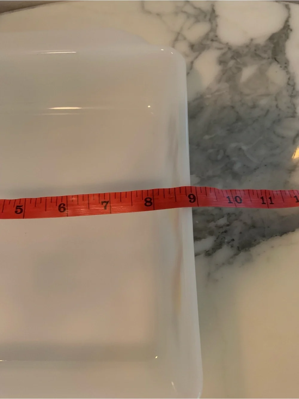 Vintage Fire-King Gay Fad Fruits Milk Glass Square Baking Dish 8” Casserole